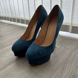 Women’s Charlotte Olympia Suede Heels